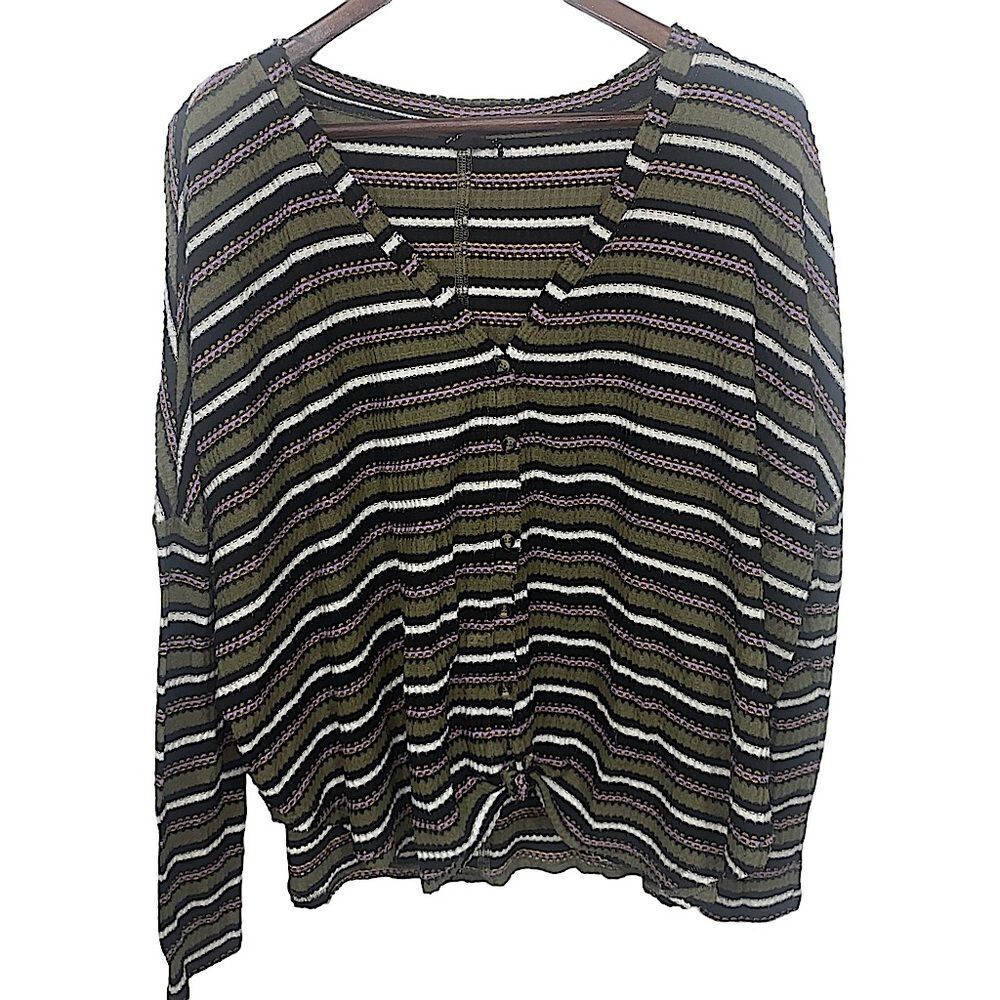 Urban Outfitters Out from Under Striped Long Sleeve Knit Sweater
